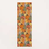 Gezellige pompoenen yogamat (Voorkant)