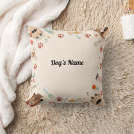 Gezellige poten & gepersonaliseerd pup kussen