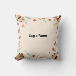 Gezellige poten & gepersonaliseerd pup kussen