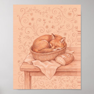 Gezellige Potloodkunst Nr. 3 Vintage Schilderij Poster