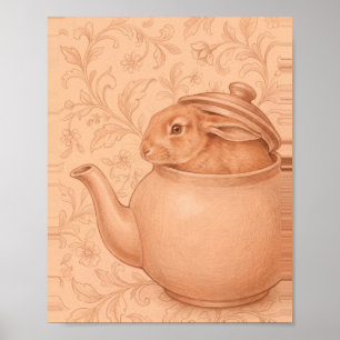 Gezellige Potloodkunst Nr. 4 Vintage Schilderij Poster