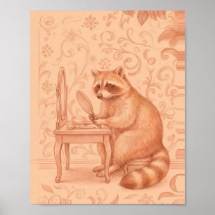 Gezellige Potloodkunst Nr. 5 Vintage Schilderij Poster