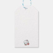 Gezellige Puppy Dromen - Warme Chocolade en Kerstm Cadeaulabel (Achterkant)