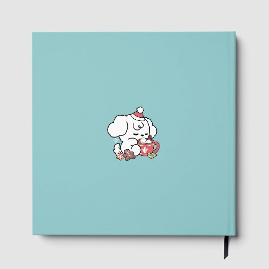 Gezellige Puppy Dromen - Warme Chocolade en Kerstm Gastenboek (Achterkant)