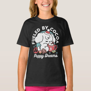 Gezellige Puppy Dromen - Warme Chocolade en Kerstm T-shirt