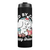 Gezellige Puppy Dromen - Warme Chocolade en Kerstm Thermosbeker (Voorkant)