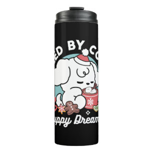 Gezellige Puppy Dromen - Warme Chocolade en Kerstm Thermosbeker