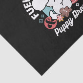 Gezellige Puppy Dromen - Warme Chocolade en Kerstm Tissuepapier (Detail)