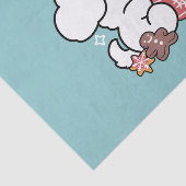 Gezellige Puppy Dromen - Warme Chocolade en Kerstm Tissuepapier (Detail)