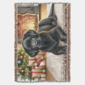 Gezellige Puppy Labrador Retriever Hondenliefhebbe Deken (Voorkant Verticaal)