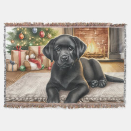 Gezellige Puppy Labrador Retriever Hondenliefhebbe Deken