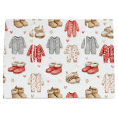 Gezellige pyjama's Boho babyshower patroon Groot Cadeauzakje (Voorkant)