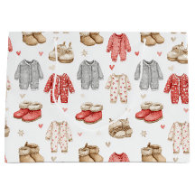 Gezellige pyjama's Boho babyshower patroon