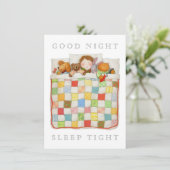 GEZELLIGE QUILT 4.5x6.25 Blank Platte Kaart (Staand voorkant)