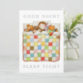 GEZELLIGE QUILT 5x7 blanco platte Kaart (Staand voorkant)