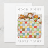 GEZELLIGE QUILT 5x7 blanco platte Kaart (Voorkant / Achterkant)