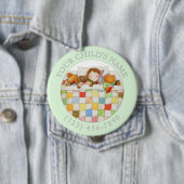 GEZELLIGE QUILT Child ID Button - Groen (In situ)
