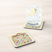 GEZELLIGE QUILT Hard Plastic Onderzetters - Geel (Rechterzijde)