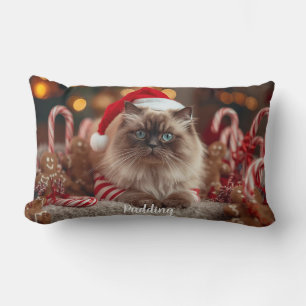 Gezellige Ragdoll Kat Kerst Persoonlijk Kussen
