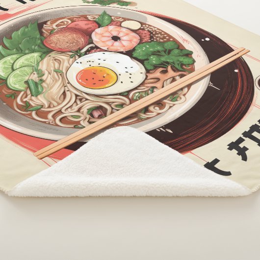 Gezellige Ramen-Theme Deken voor Ramen Lover (3/4)