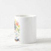 Gezellige relaxte kat in de Waterverf Koffiemok (Center)