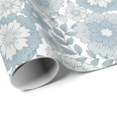 Gezellige Retro Groovy Boho Floral 80S Cadeaupapier (Rol Hoek)