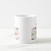 Gezellige Retro Kerst Kleurrijke Plezier Koffiemok (Center)