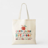 Gezellige Retro Kerst Kleurrijke Plezier Tote Bag (Achterkant)
