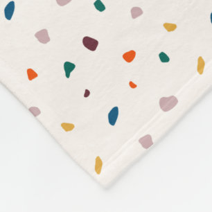 Gezellige Retro Terrazzo Fleece Deken