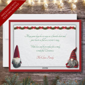 Gezellige Rode Feestelijke Gnome Kerst Flat Vakant Feestdagenkaart