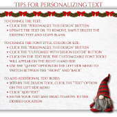 Gezellige Rode Feestelijke Gnome Kerst Flat Vakant Feestdagenkaart