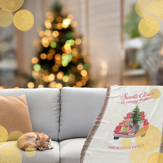 Gezellige rode Santa Claus  Truck Deken