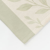 Gezellige romige pastel bloemendeken – zacht & ele fleece deken (Hoek)