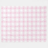 Gezellige roze geruite gooi warme stijlvolle touch fleece deken (Voorkant (Horizontaal))