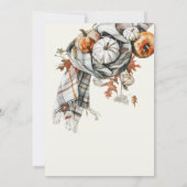 Gezellige Rustieke Herfst 5x7 Dinner Menu Kaart (Achterkant)