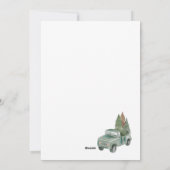 Gezellige rustieke kerst feestdagenkaart (Achterkant)