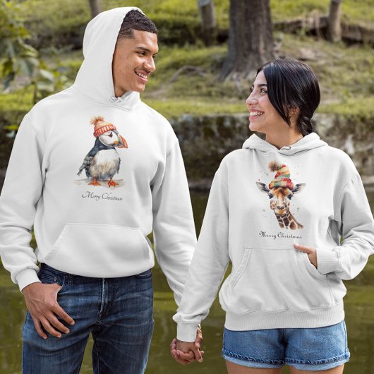 Gezellige Safari Kerstmis, op maat Hoodie