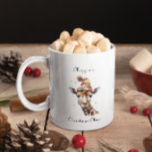 Gezellige Safari Kerstmis, op maat Tweekleurige Koffiemok