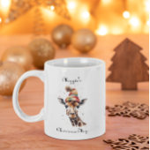 Gezellige Safari Kerstmis, op maat Tweekleurige Koffiemok