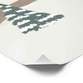 Gezellige schaatsbaan Winter illustratie Perfect Poster (Hoek)