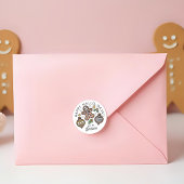 Gezellige Schattigee Halloween Christmas Envelope Ronde Sticker