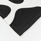 Gezellige Schattigee Koe Dierenprint Fleece Deken (Hoek)