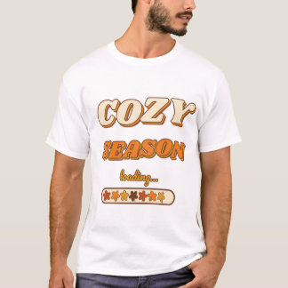 Gezellige Seizoen Loading... Retro 70s Herfst Typo T-shirt