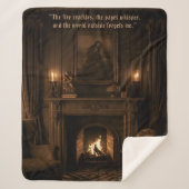 Gezellige Sherpa Blanket Dark Academia Gift voor d Sherpa Deken (Voorkant)