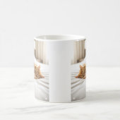 Gezellige slapende kat koffiemok (Center)