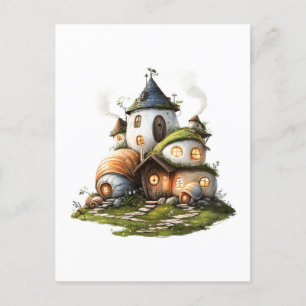 Gezellige Snail Shell Cottages Briefkaart