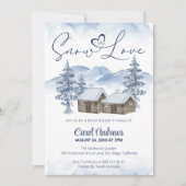 Gezellige sneeuw in de liefde Waterverf Winter Vri Kaart (Voorkant)