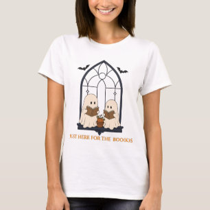 Gezellige spook leeshoek Halloween T-shirt