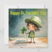 Gezellige St. Patrick's Day Feestdagenkaart (Voorkant)