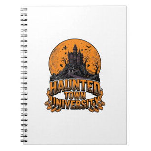 Gezellige Stad Universiteit Vintage Halloween T-sh Notitieboek